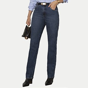 CALÇA PITT JEANS MÉDIO COM ELASTANO COMFORT FEMININO ADULTO