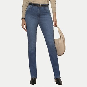 CALÇA PITT JEANS MÉDIO COM ELASTANO COMFORT FEMININO ADULTO