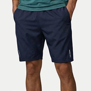 BERMUDA VOLEIO POLIESTER FITNESS AZUL MARINHO MASCULINO ADULTO