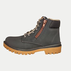 BOTA MOLEKINHO COTURNO COM ZÍPER CAFÉ MASCULINO INFANTIL
