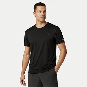 CAMISETA VOLEIO MANGA CURTA FITNESS POLIAMIDA PRETO MASCULINO ADULTO