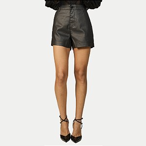 SHORT OGNUS BRIM RESINADO BASIC PRETO FEMININO ADULTO