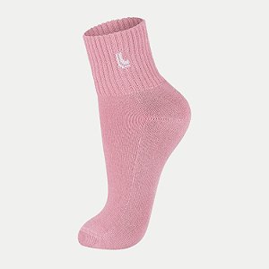 MEIA LUPO SOQUETE CANO MEDIO ROSA FEMININO ADULTO
