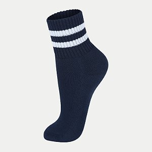 MEIA LUPO SOQUETE CANO MÉDIO PRETO UNISEX ADULTO