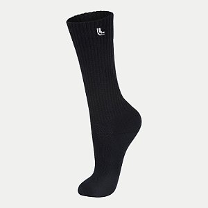 MEIA LUPO SOQUETE CANO LONGO PRETO UNISEX ADULTO