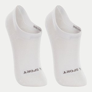 MEIA LUPO KIDS PACOTE COM 2 MEIAS SAPATILHA BRANCO UNISEX INFANTIL