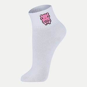 MEIA LUPO KIDS SOQUETE BRANCO FEMININO INFANTIL