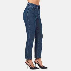 CALÇA SHOT JEANS MÉDIO BRUTO MOM FEMININO ADULTO