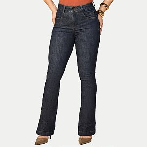 CALÇA OGNUS JEANS ESCURO COM ELASTANO COMFORT FEMININO ADULTO