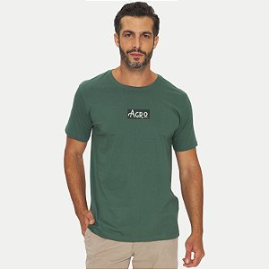 CAMISETA THOUX MANGA CURTA SLIM ALGODÃO SILKADO VERDE MASCULINO ADULTO