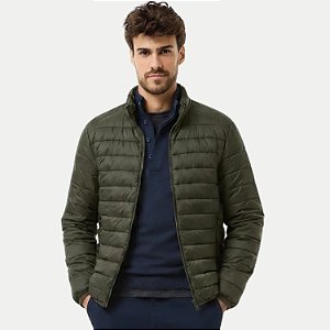 JAQUETA HERING POLIESTER PUFFER SEM CAPUZ VERDE MASCULINO ADULTO