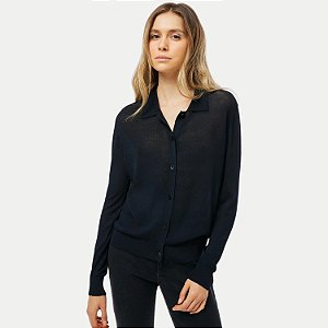 CASACO HERING TRICÔ CARTIGAN PRETO FEMININO ADULTO
