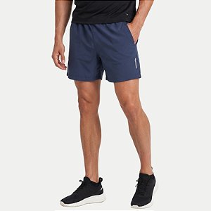 SHORT MONS POLIESTER FITNESS AZUL MARINHO MASCULINO ADULTO