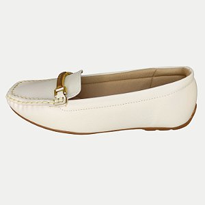 SAPATO MODARE MOCASSIM OFFWHITE FEMININO ADULTO