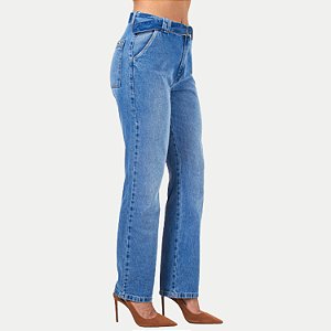 CALÇA SHOT JEANS MÉDIO BRUTO COMFORT FEMININO ADULTO