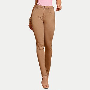 CALÇA MAC JEANS BRIM COM ELASTANO SKINNY CARAMELO FEMININO ADULTO