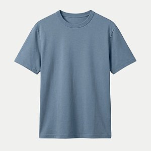 CAMISETA HERING MANGA CURTA COMFORT WORD CARECA AZUL MASCULINO ADULTO
