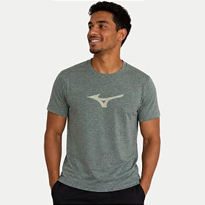 CAMISETA MIZUNO MANGA CURTA COMFORT POLIESTER E ALGODÃO VERDE MASCULINO ADULTO
