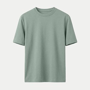 CAMISETA HERING MANGA CURTA COMFORT WORD CARECA VERDE CLARO UNISEX ADULTO