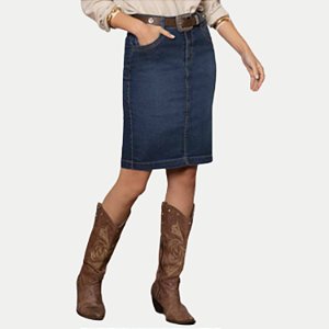 SHORT SAIA PITT JEANS MÉDIO COM ELASTANO FEMININO ADULTO