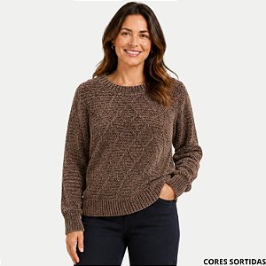 BLUSA AT SP FISMLY BELIEVE MANGA LONGA TRICÔ MOUSE FEMININO ADULTO (CORES SORTIDAS) 311127-P