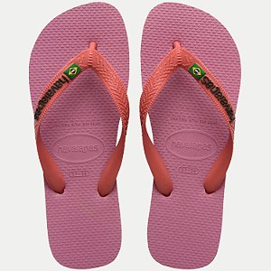 CHINELO HAVAIANAS BRASIL LOGO DEDO ROSA UNISEX ADULTO