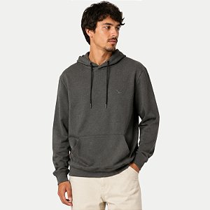 BLUSÃO YACHT MOLETOM COM CAPUZ MESCLA ESCURO MASCULINO ADULTO