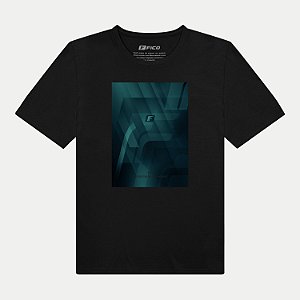 CAMISETA FICO MANGA CURTA COMFORT ALGODÃO SILKADA PRETO MASCULINO INFANTIL