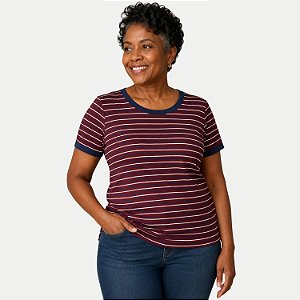 BLUSA AT SP ELISE MAMGA CURTA TSHIRT POLIESTER FEMININO ADULTO (CORES SORTIDAS)
