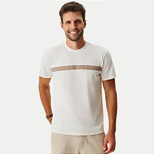 CAMISETA MOMENTUS MANGA CURTA COMFORT ALGODÃO OFFWHITE MASCULINO ADULTO