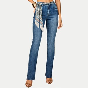 CALÇA OGNUS JEANS MÉDIO COM ELASTANO BOOTCUT FEMININO ADULTO