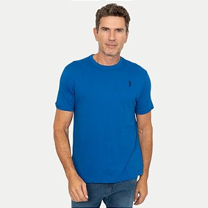 CAMISETA ALEATORY MANGA CURTA COMFORT ALGODÃO AZUL OCEANO MASCULINO ADULTO