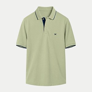 POLO HERING MANGA CURTA COMFORT PIQUET LISA VERDE MASCULINO ADULTO