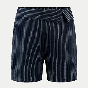 SHORT LUNENDER MISTO ALFAIATARIA AZUL MARINHO FEMININO ADULTO