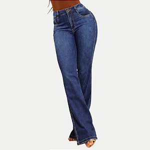 CALÇA MAC JEANS JEANS MÉDIO COM ELASTANO BOOTCUT FEMININO ADULTO