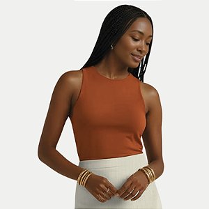 BLUSA LUNENDER REGATA VISCOLYCRA LARANJA FEMININO ADULTO