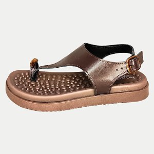 SANDALIA MODARE ANABELA BAIXA CACAU MARROM FEMININO ADULTO