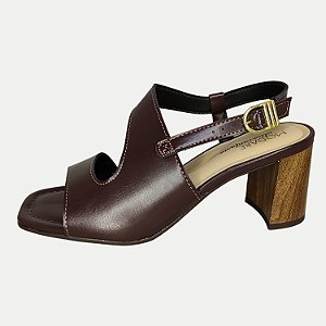 SANDALIA MODARE SALTO ALTO SALTO ACTIVE MARROM ESCURO FEMININO ADULTO