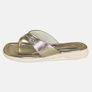TAMANCO COMFORT FLEX ANABELA BAIXO OURO FEMININO ADULTO