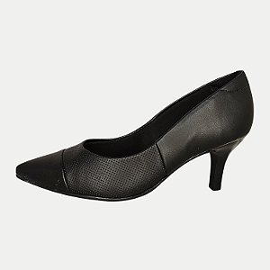 SAPATO MODARE SALTO MÉDIO SCARPIN PRETO FEMININO ADULTO