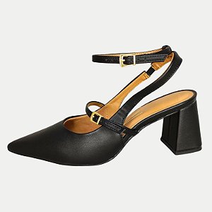 SAPATO VIZZANO SALTO ALTO CHANEL PRETO FEMININO ADULTO