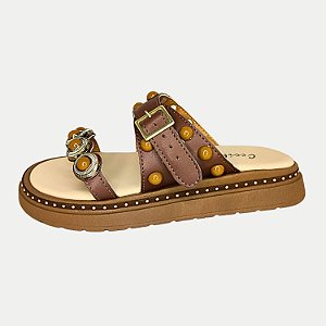 TAMANCO CECILIA LIMA ANABELA BAIXA CAMEL CARAMELO FEMININO ADULTO