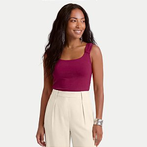 BLUSA LUNENDER REGATA MALHA CANELADA ROSA FEMININO ADULTO