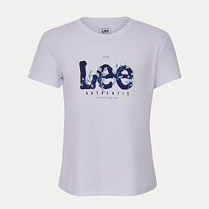BLUSA LEE MANGA CURTA TSHIRT ALGODÃO SILKADA BRANCO FEMININO ADULTO