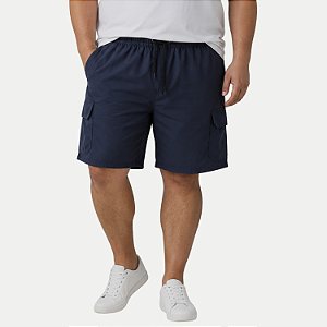 BERMUDA TSUNAMI POLIESTER E ELASTANO CARGO AZUL MARINHO MASCULINO ADULTO
