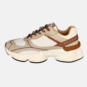 TÊNIS RAMARIM CASUAL COM CADARÇO NUDE FEMININO ADULTO