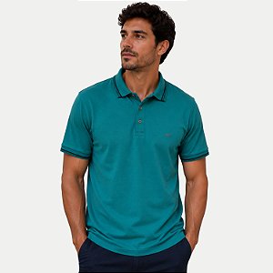 POLO WAYNA MANGA CURTA COMFORT PIQUET VERDE MASCULINO ADULTO