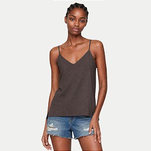 BLUSA HERING REGATA MALHA MARROM FEMININO ADULTO