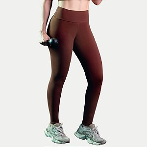 CALÇA MAR E FLOR POLIAMIDA LEGGING FITNESS MAROM FEMININO ADULTO