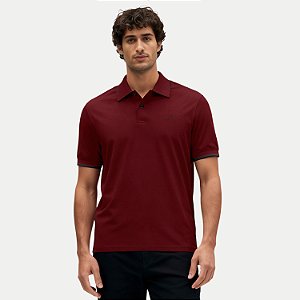 POLO FICO MANG A CURTA COMFORT MALHA VERMELHO MASCULINO ADULTO